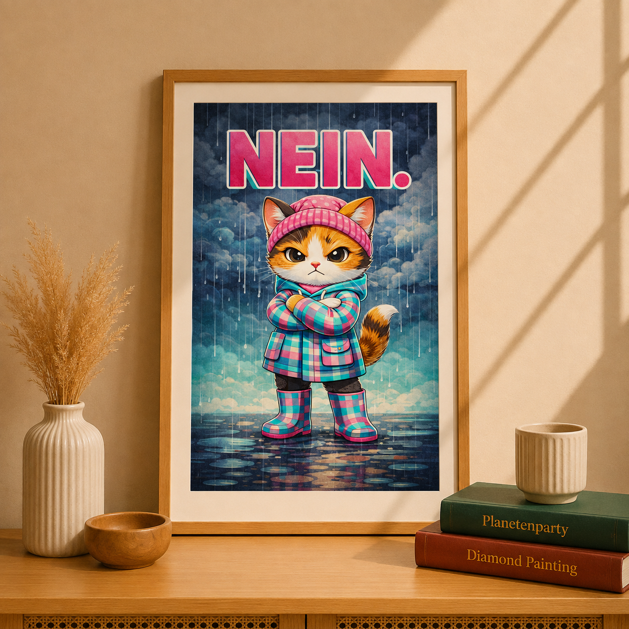"NEIN!"/ Diamond Painting Bild / 40x60cm / 65 Farben inkl. 8 Sonderfarben / PP036