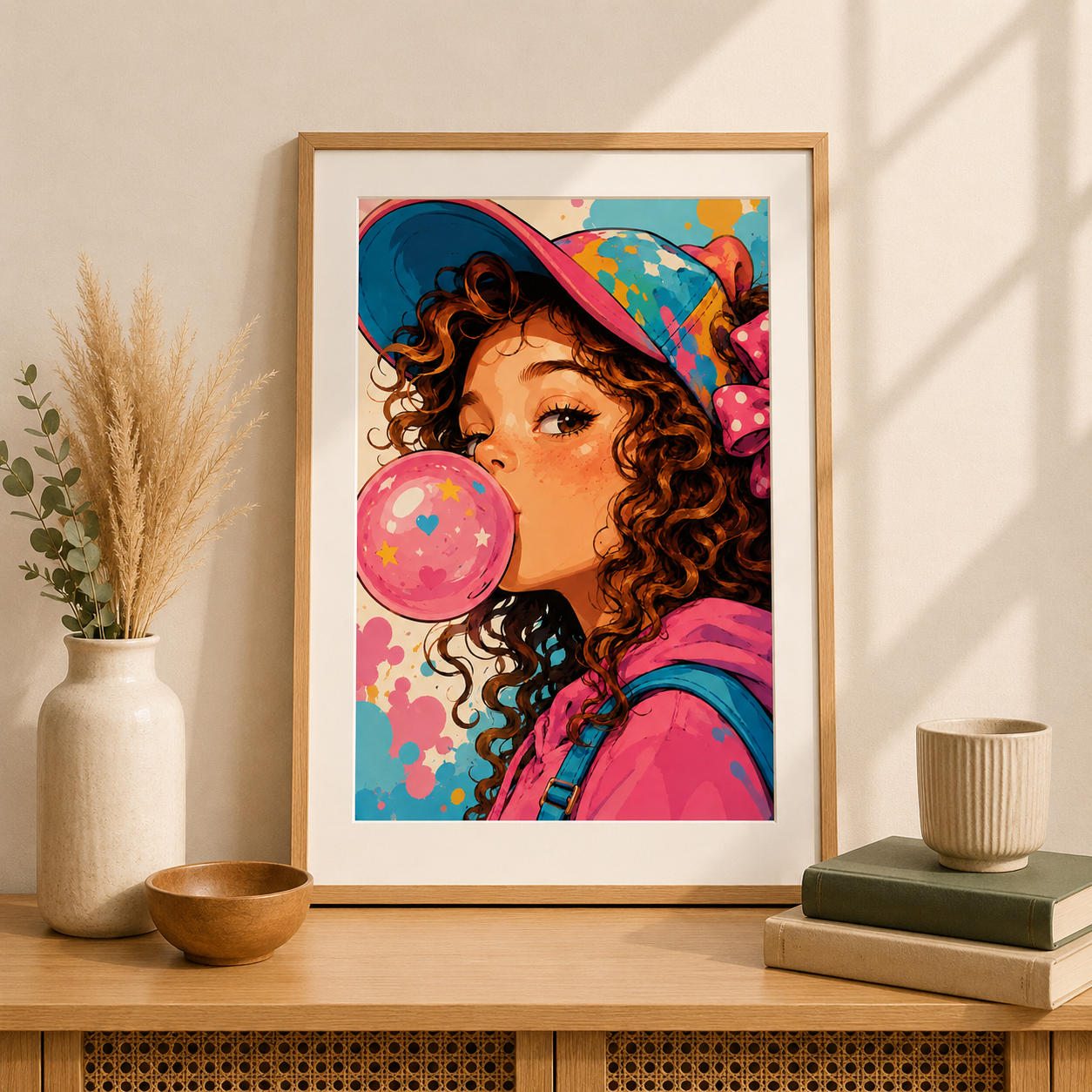 "Bubblegum" / Diamond Painting Bild / 40x60cm / 67 Farben inkl. 10 Sonderfarben / PP066