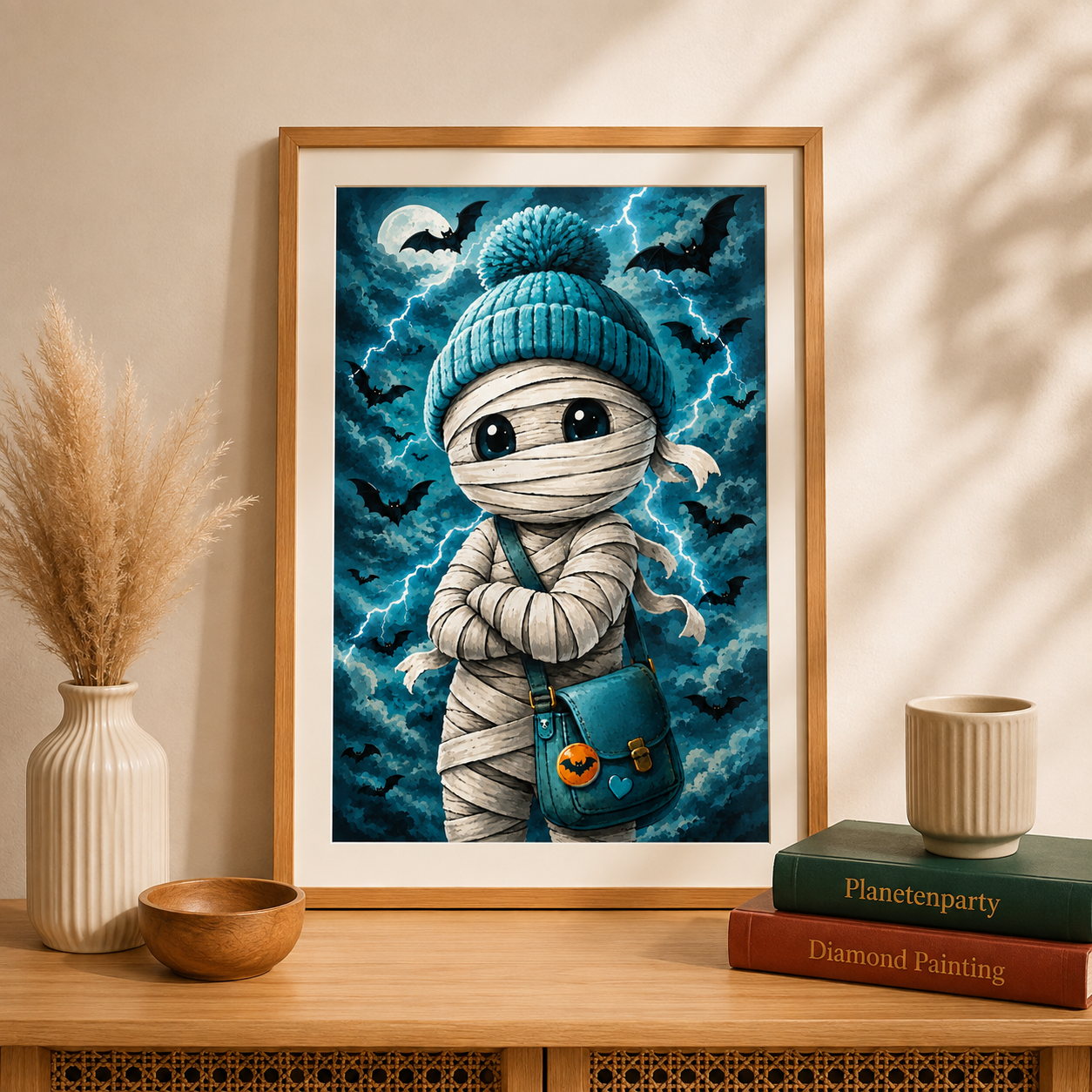 "Die Mumie" / Diamond Painting Bild / 40x60cm / 65 Farben inkl. 10 Sonderfarben / PP049