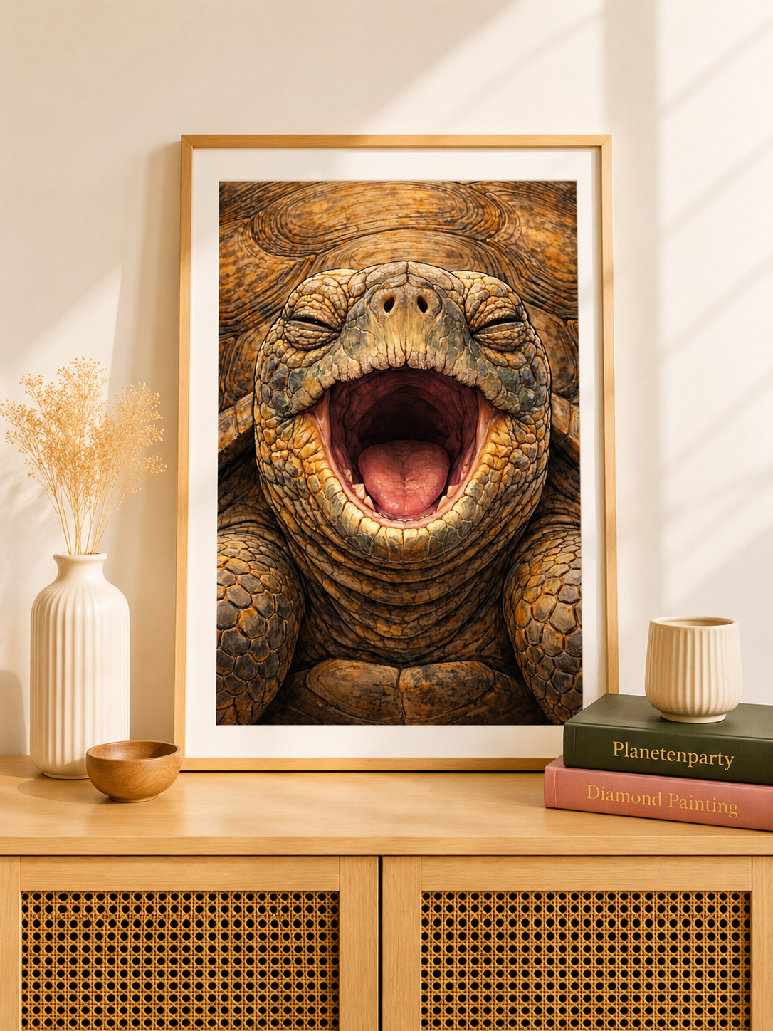 "Oma Turtle" / Diamond Painting Bild / 40x60cm / 60 Farben inkl. 5 Sonderfarben / PP008