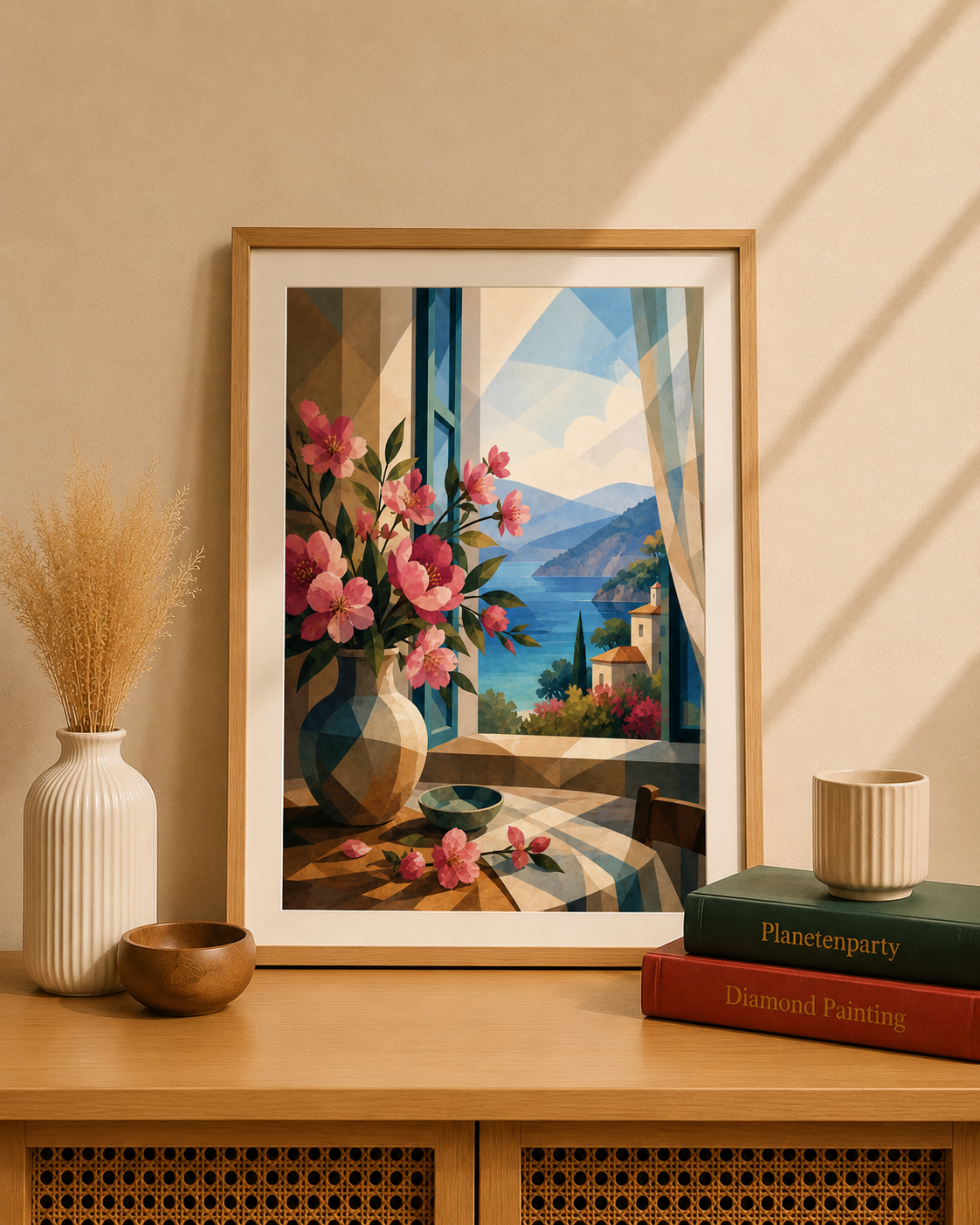 "Greece in June" / Diamond Painting Bild / 40x50cm / 60 farben inkl. 5 Sonderfarben / PP030