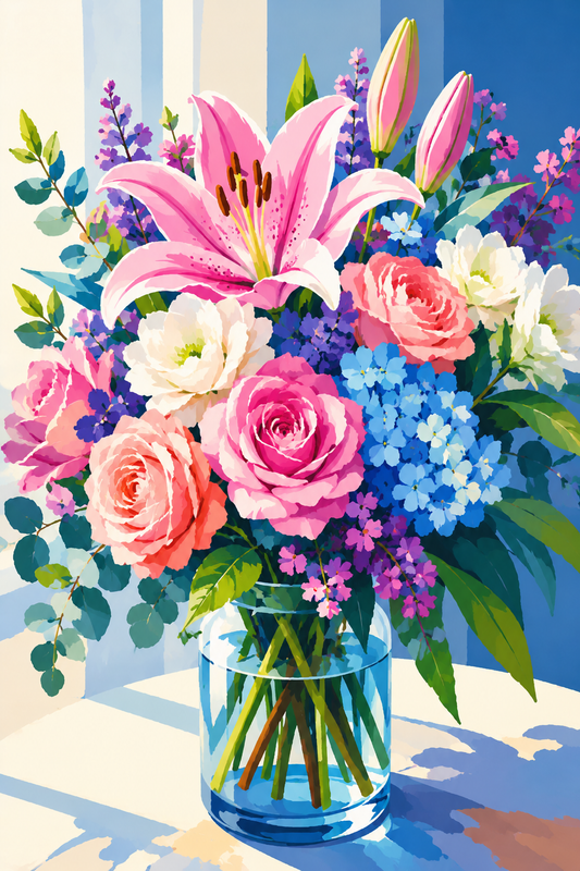 "Für Dich" / Diamond Painting Bild / 40x60cm / 70 Farben inkl. 9 Sonderfarben / PP055