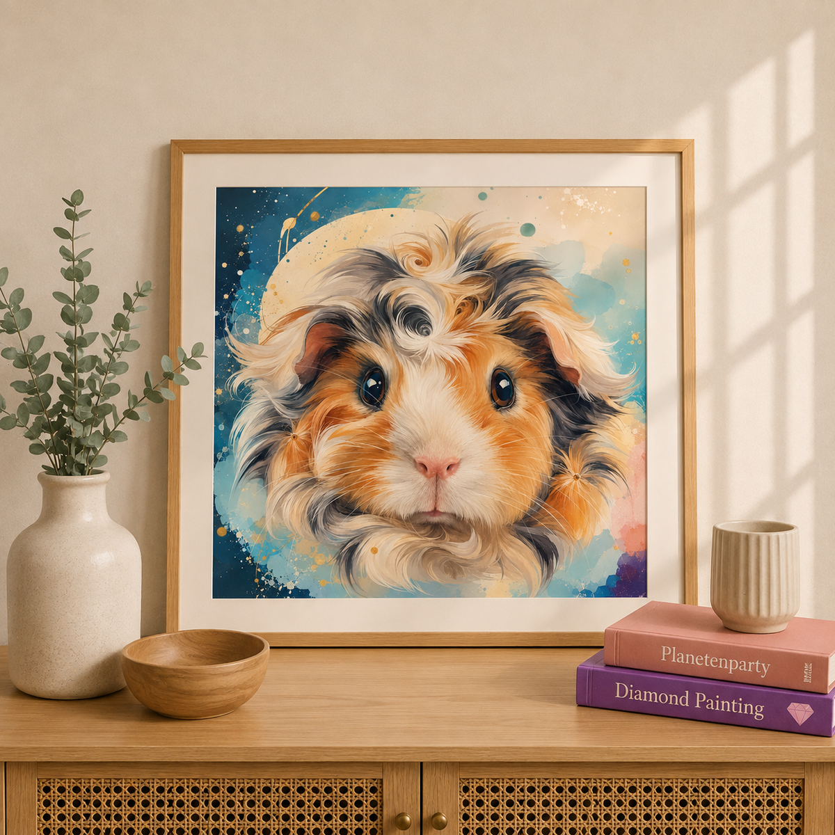 "Lucia Esmeralda" / Diamond Painting Bild / 50x50cm / 70 Farben inkl. 10 Sonderfarben / PP082