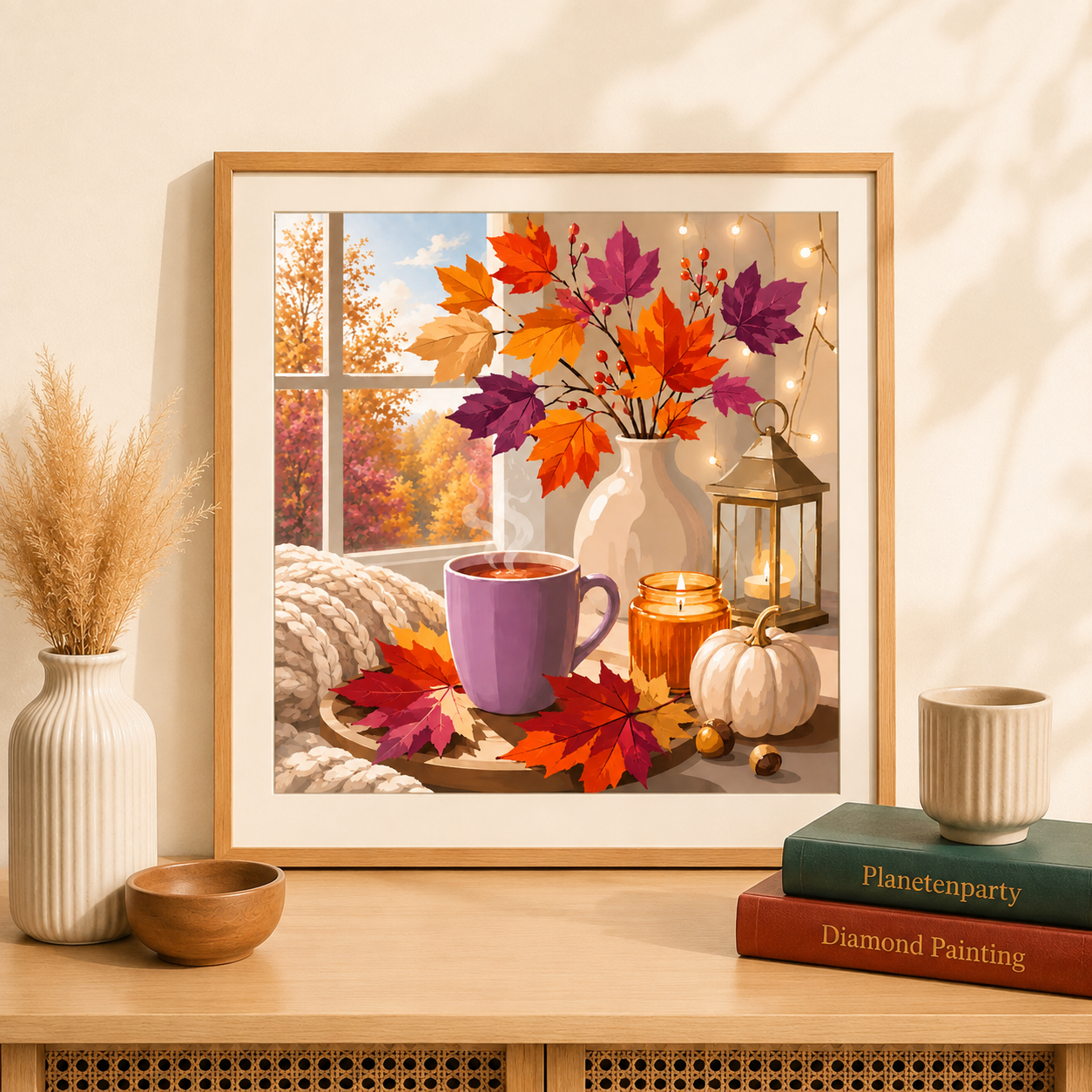 "Cozy and Silent" / Diamond Painting Bild / 50x50cm / 62 Farben inkl. 10 Sonderfarben / PP048