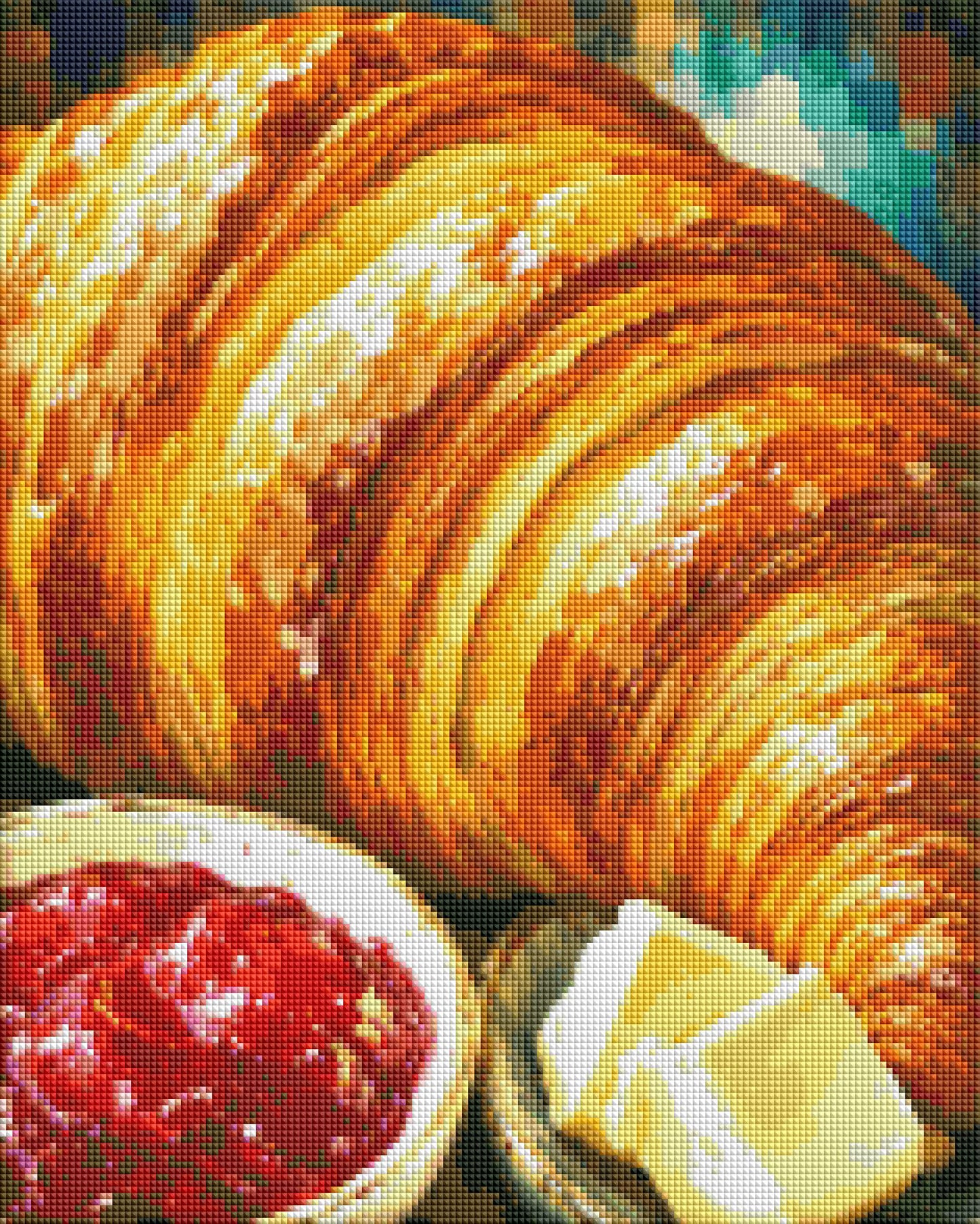 "Croissant" / Diamond Painting Bild / 40x50cm / 70 Farben inkl. 10 Sonderfarben / PP024