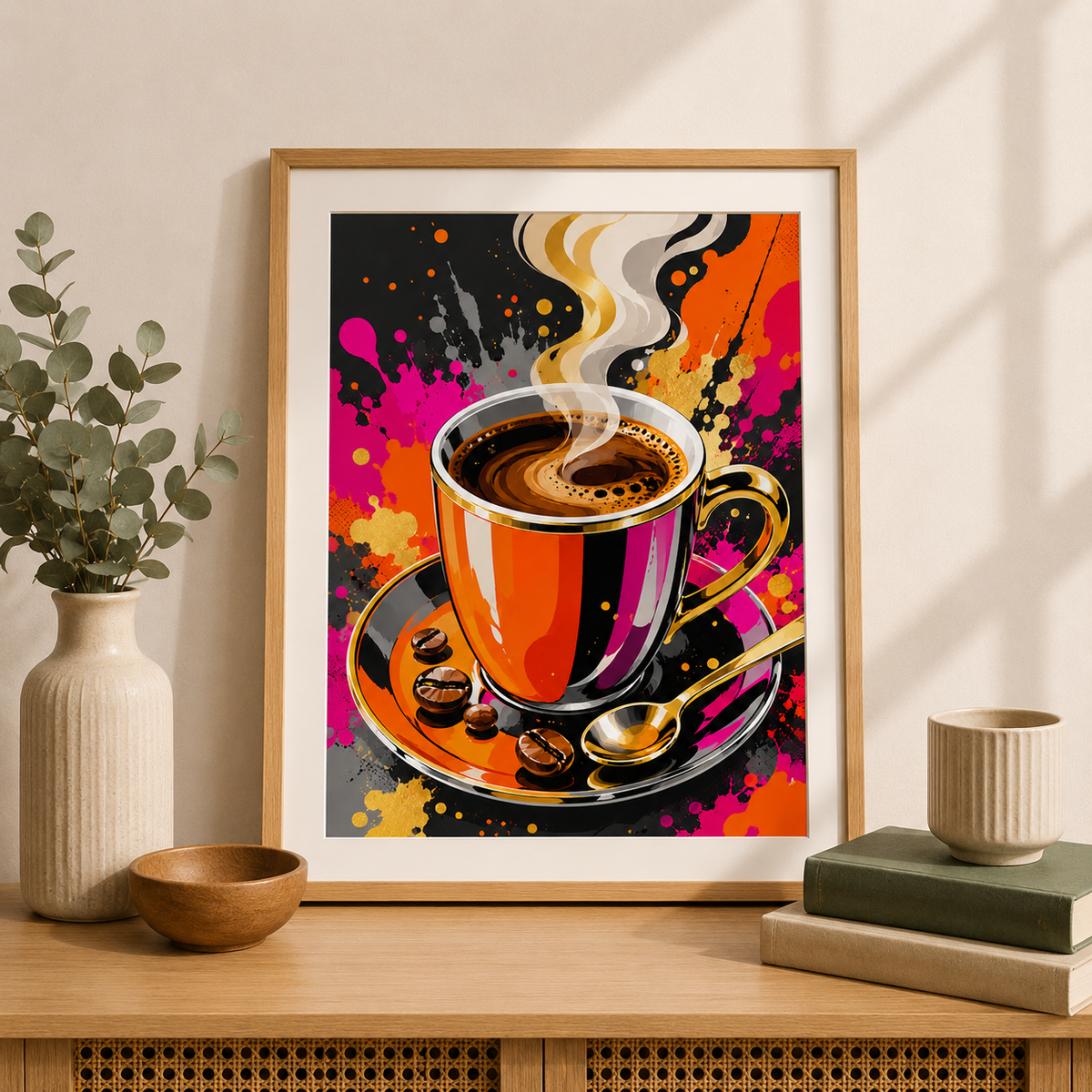 "Espresso de Luxe" / Diamond Painting Bild / 40x50cm / 64 Farben inkl. 8 Sonderfarben / PP062