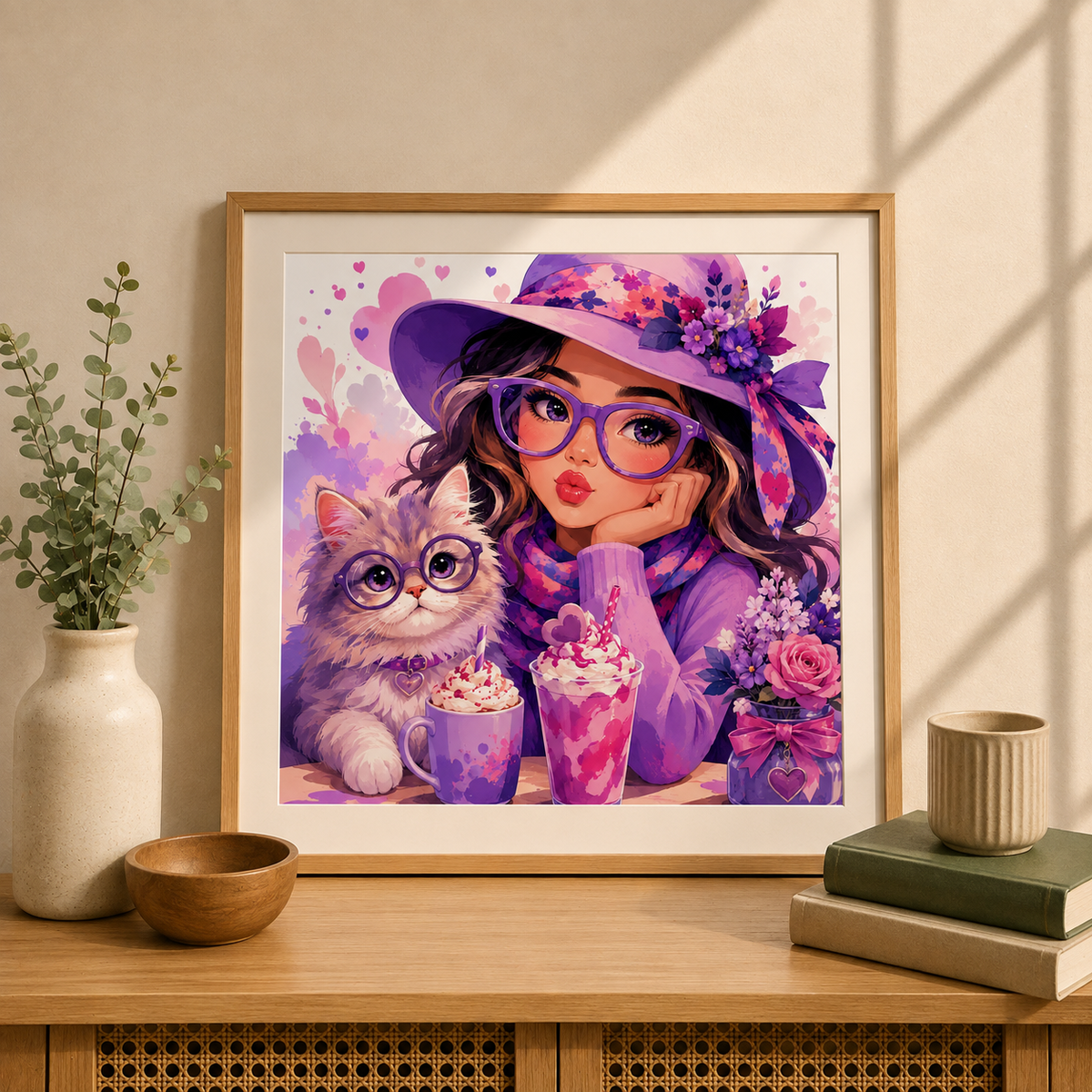 "Girlfriends" / Diamond Painting Bild / 50x50cm / 70 Farben inkl. 10 Sonderfarben / PP078