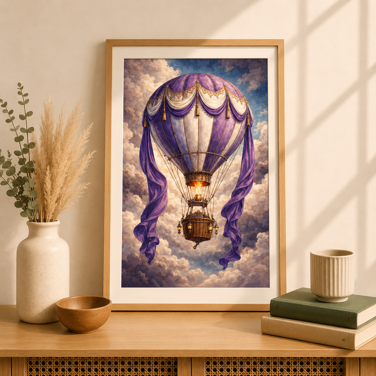 "Lila Wolken" / Diamond Painting Bild / 40x60cm / 70 Farben inkl. 10 Sonderfarben / PP069