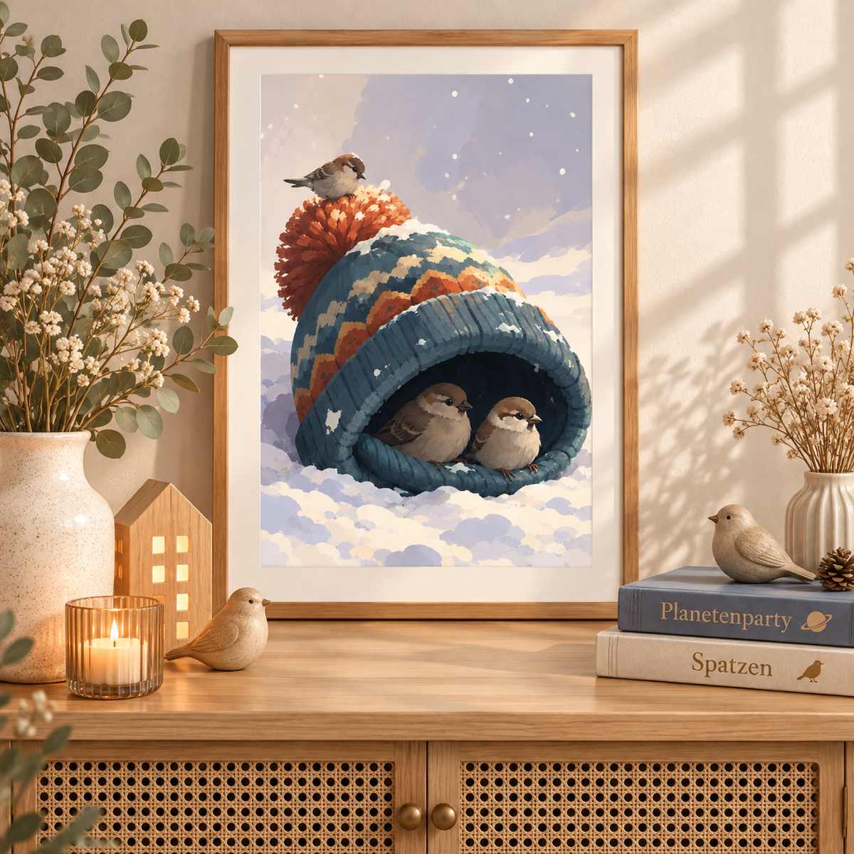 "Winterwarm" / Diamond Painting Bild / 40x50cm / 70 Farben inkl. 6 Sonderfarben / PP094