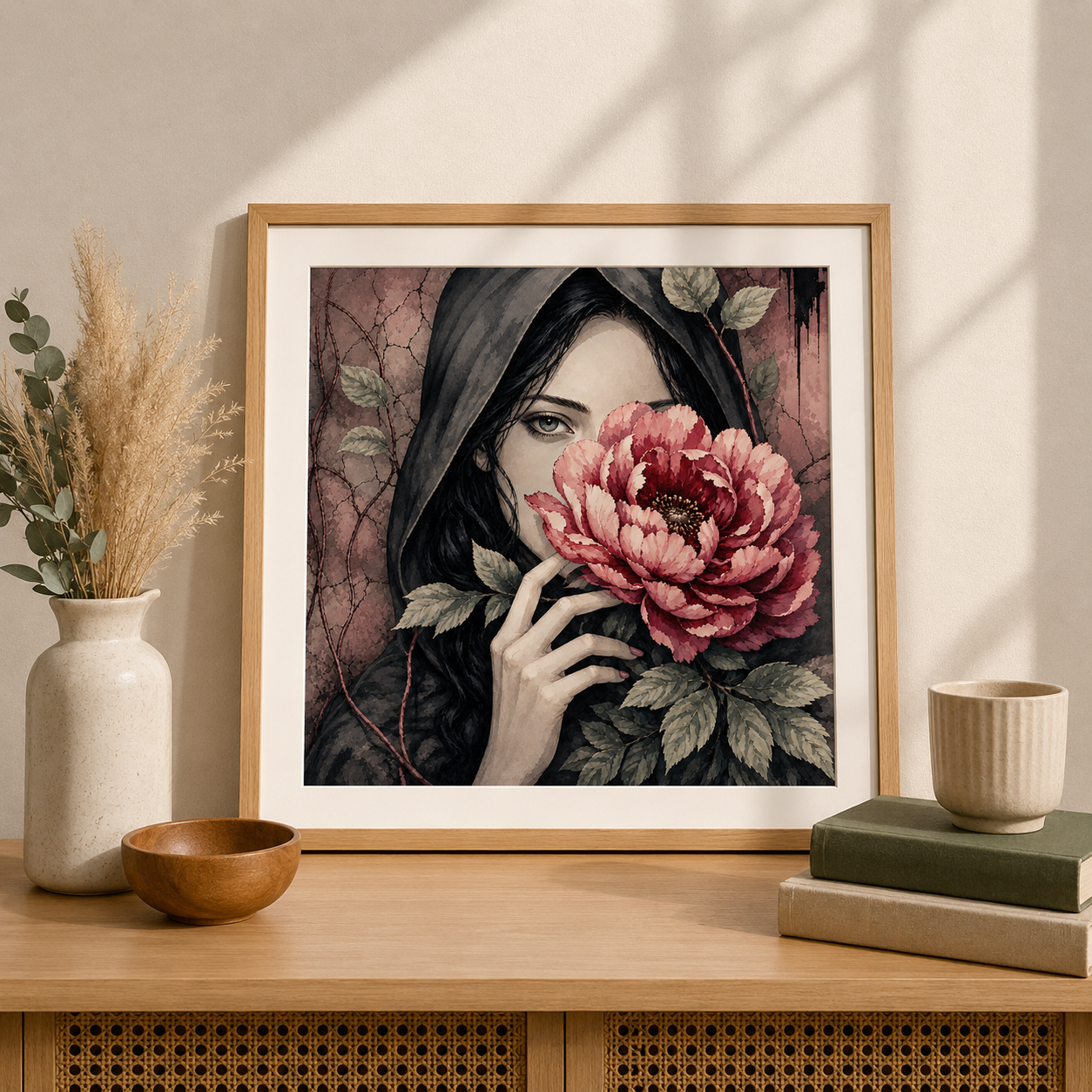 "Mystery Girl" / Diamond Painting Bild / 50x50cm / 70 Farben inkl. 10 Sonderfarben / PP060
