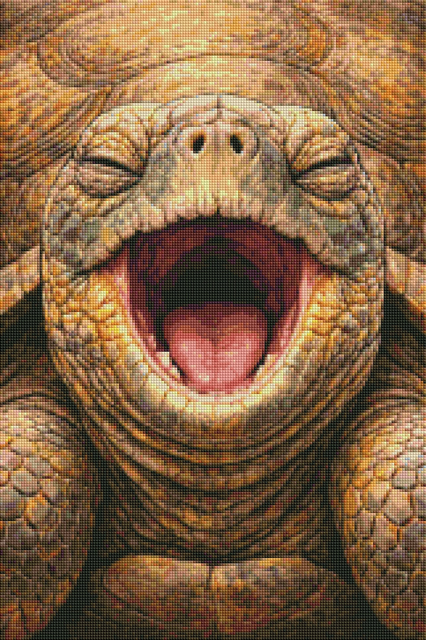 "Oma Turtle" / Diamond Painting Bild / 40x60cm / 60 Farben inkl. 5 Sonderfarben / PP008