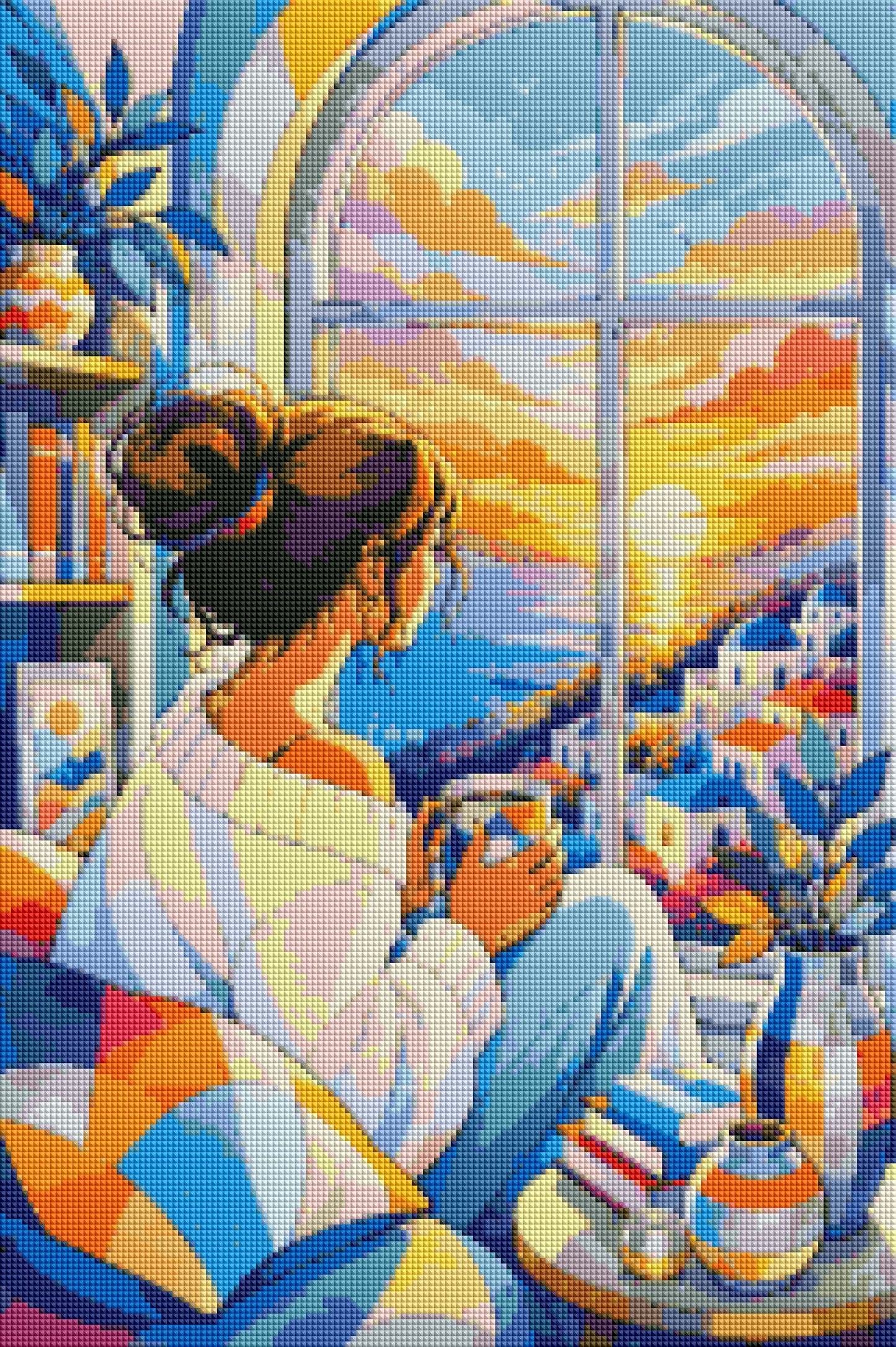 "Zeit mit Mir" / Diamond Painting Bild / 40x60cm / 60 Farben inkl. 10 Sonderfarben / PP009