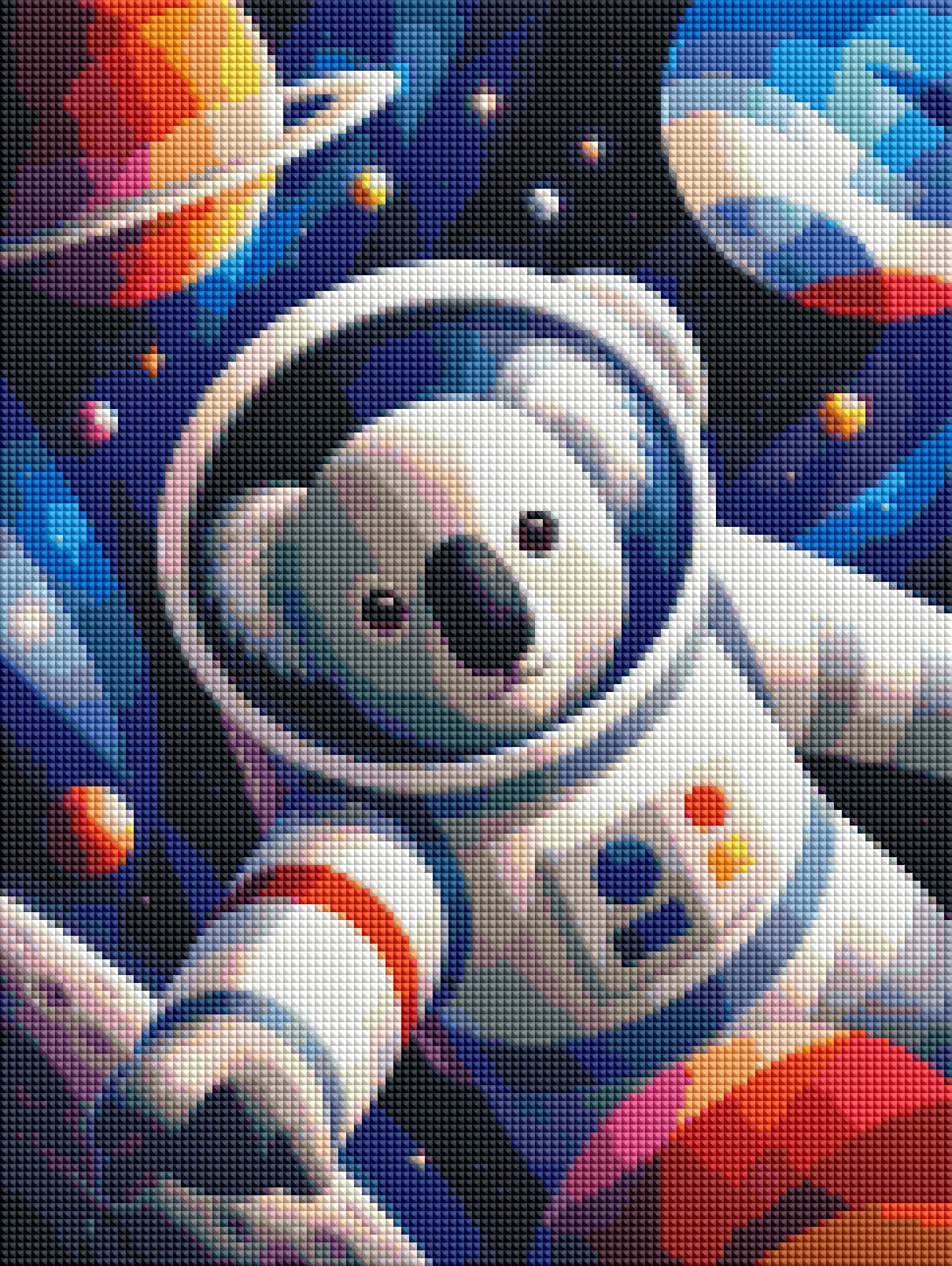 "Koalonaut" / Diamond Painting Bild / 30x40cm / 45 Farben inkl. 5 Sonderfarben / PP015
