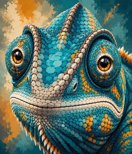 "Exotic Blue" / Diamond Painting Bild / 40x50cm / 60 Farben inkl. 10 Sonderfarben / PP020