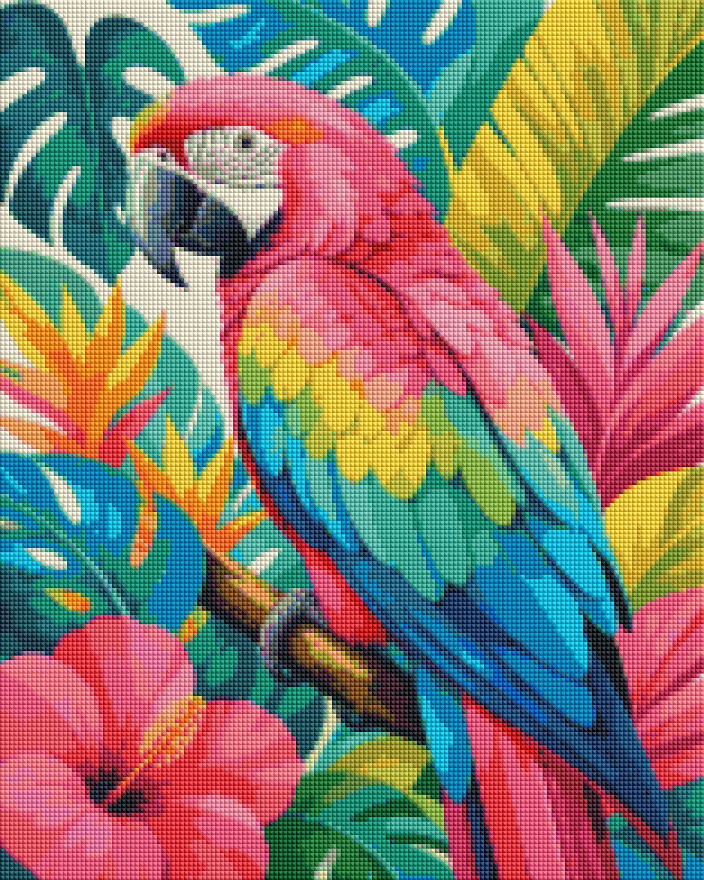 "Bird in Paradise" / Diamond Painting Bild / 40x50cm / 65 Farben inkl. 9 Sonderfarben / PP038