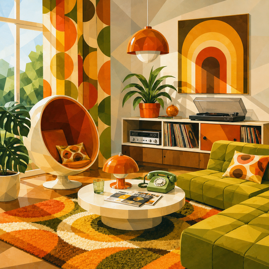 "70th Lounge" / Diamond Painting Bild / 50x50cm / 70 Farben inkl. 8 Sonderfarben / PP039