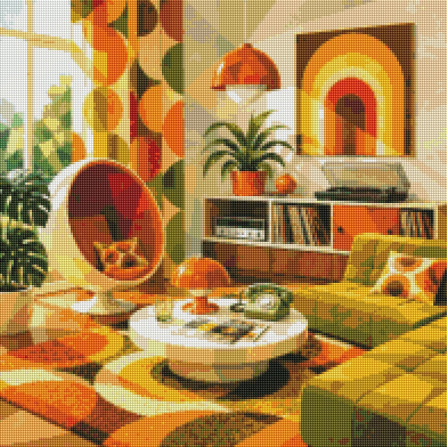 "70th Lounge" / Diamond Painting Bild / 50x50cm / 70 Farben inkl. 8 Sonderfarben / PP039