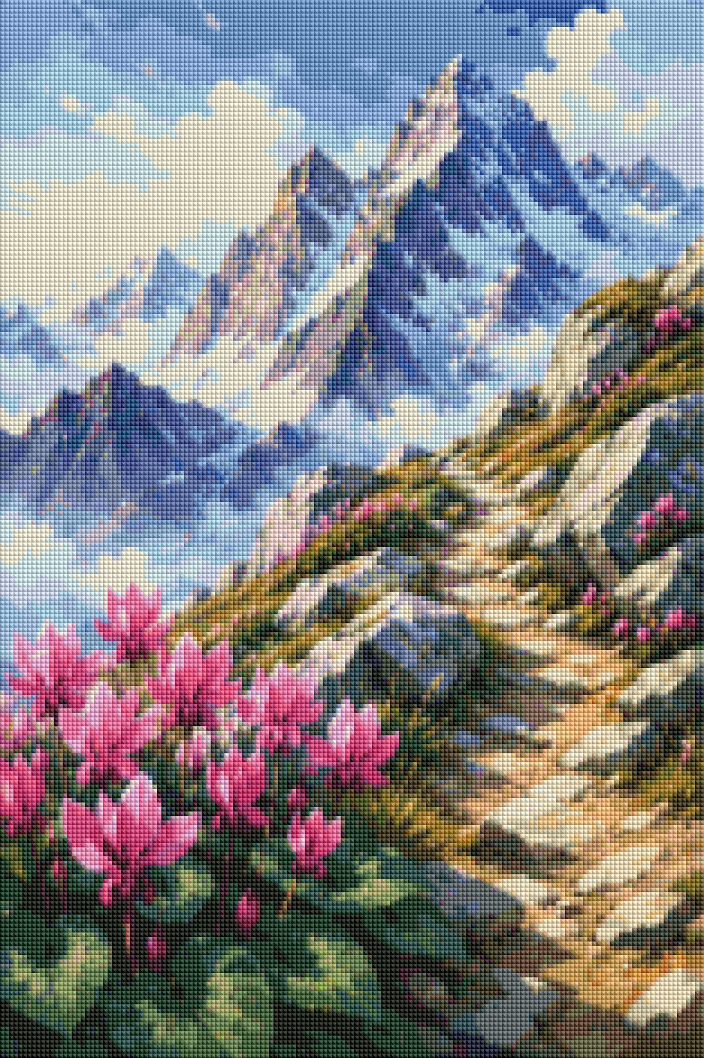 "Die Wanderung" / Diamond Painting Bild / 40x60cm / 70 Farben inkl. 10 Sonderfarben / PP040