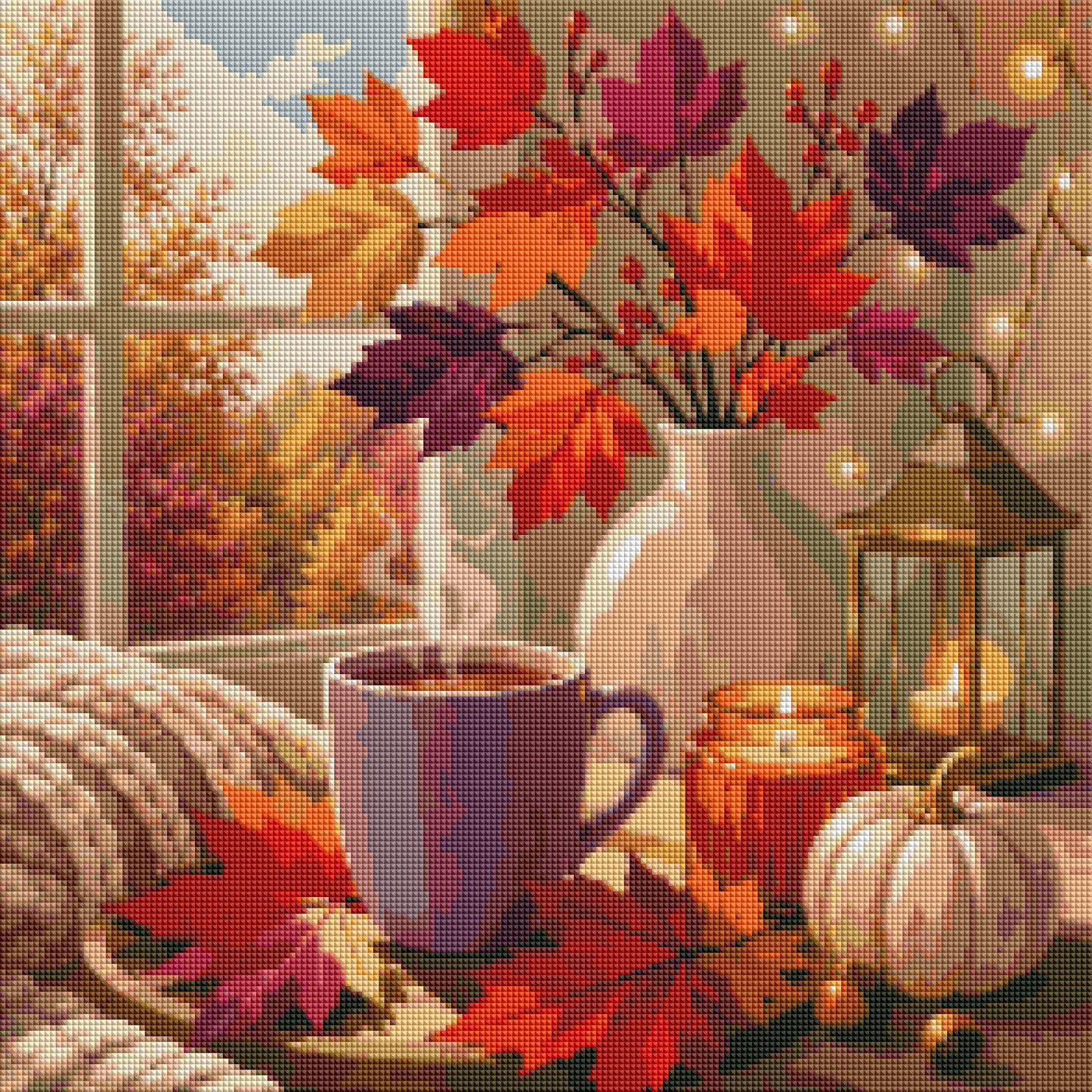 "Cozy and Silent" / Diamond Painting Bild / 50x50cm / 62 Farben inkl. 10 Sonderfarben / PP048