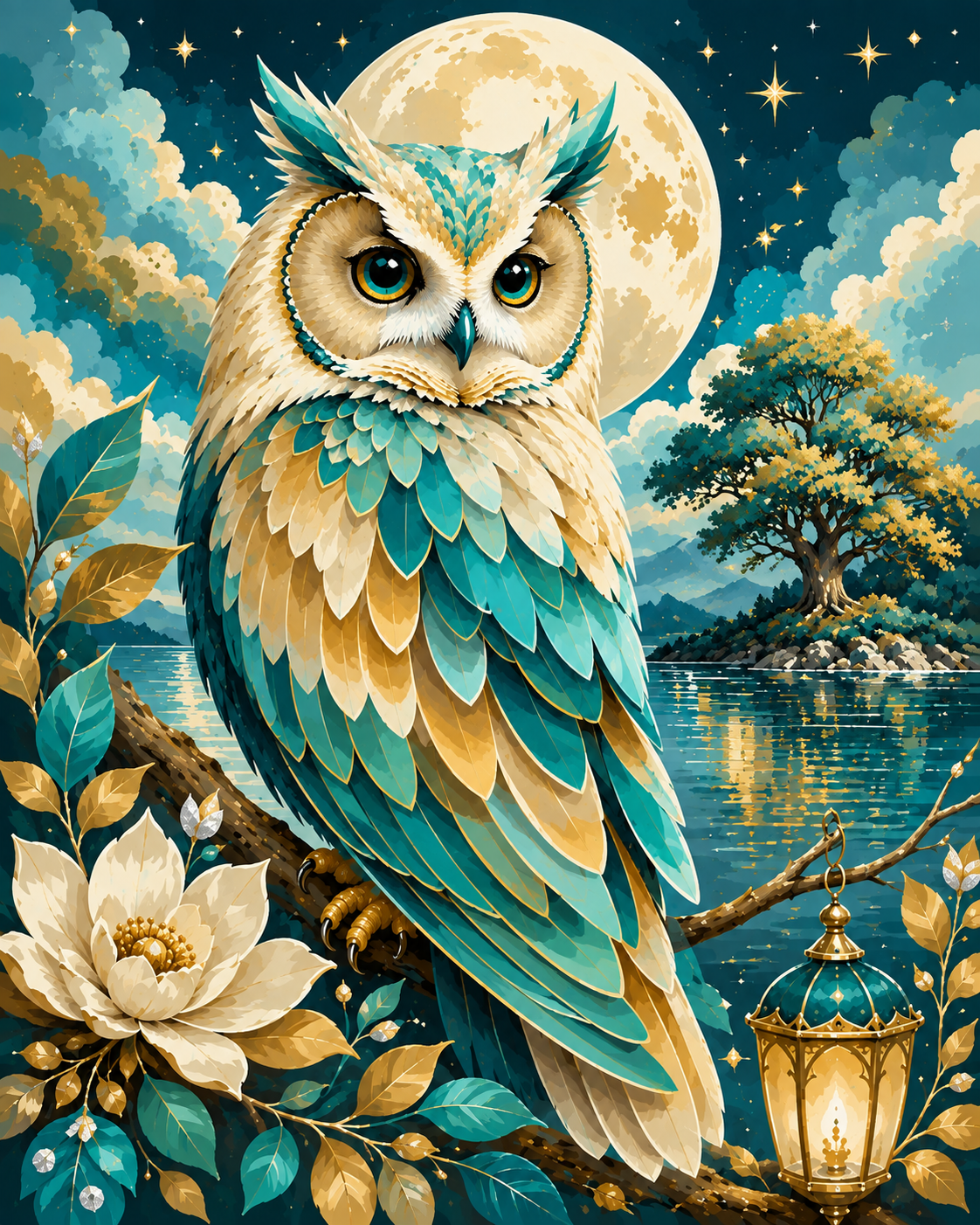 "Celestial Dream" / Diamond Painting Bild / 40x50cm / 65 Farben inkl. 8 Sonderfarben / PP061