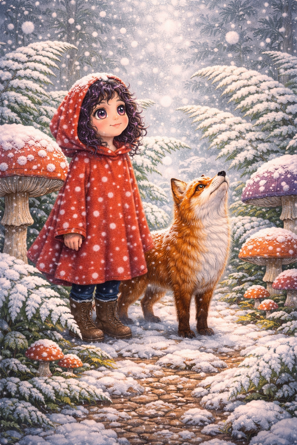 "WinterWunderLand" / Diamond Painting Bild / 40x60cm / 70 Farben inkl. 10 Sonderfarben / PP063