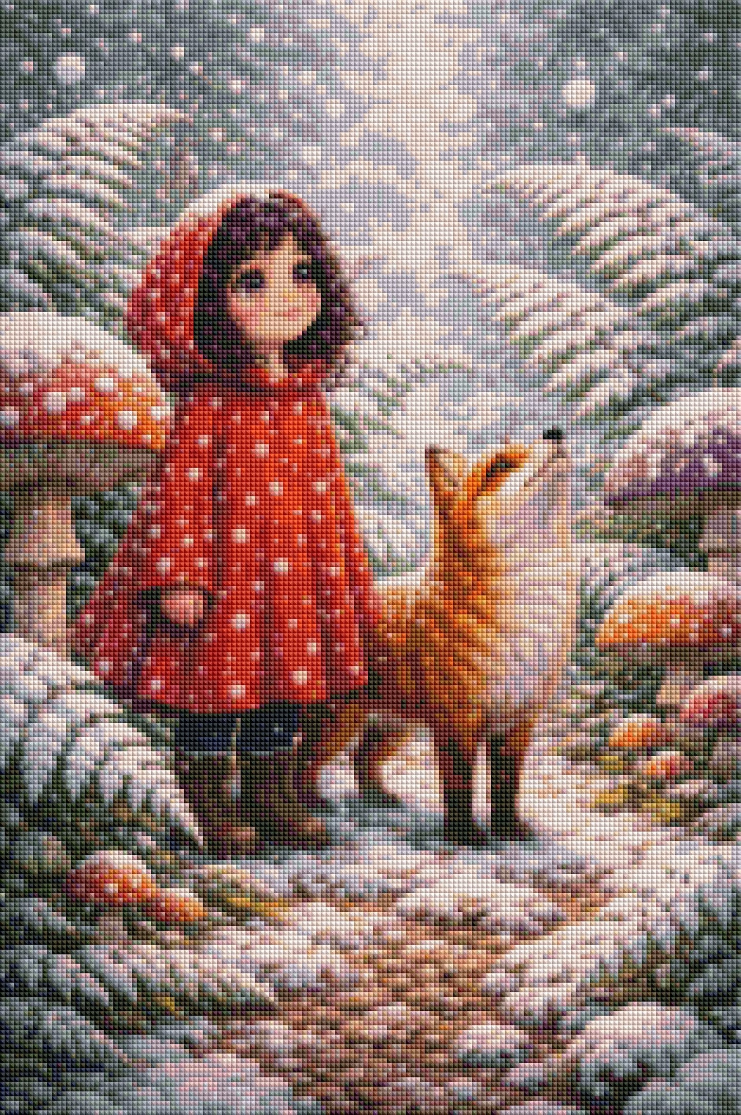 "WinterWunderLand" / Diamond Painting Bild / 40x60cm / 70 Farben inkl. 10 Sonderfarben / PP063