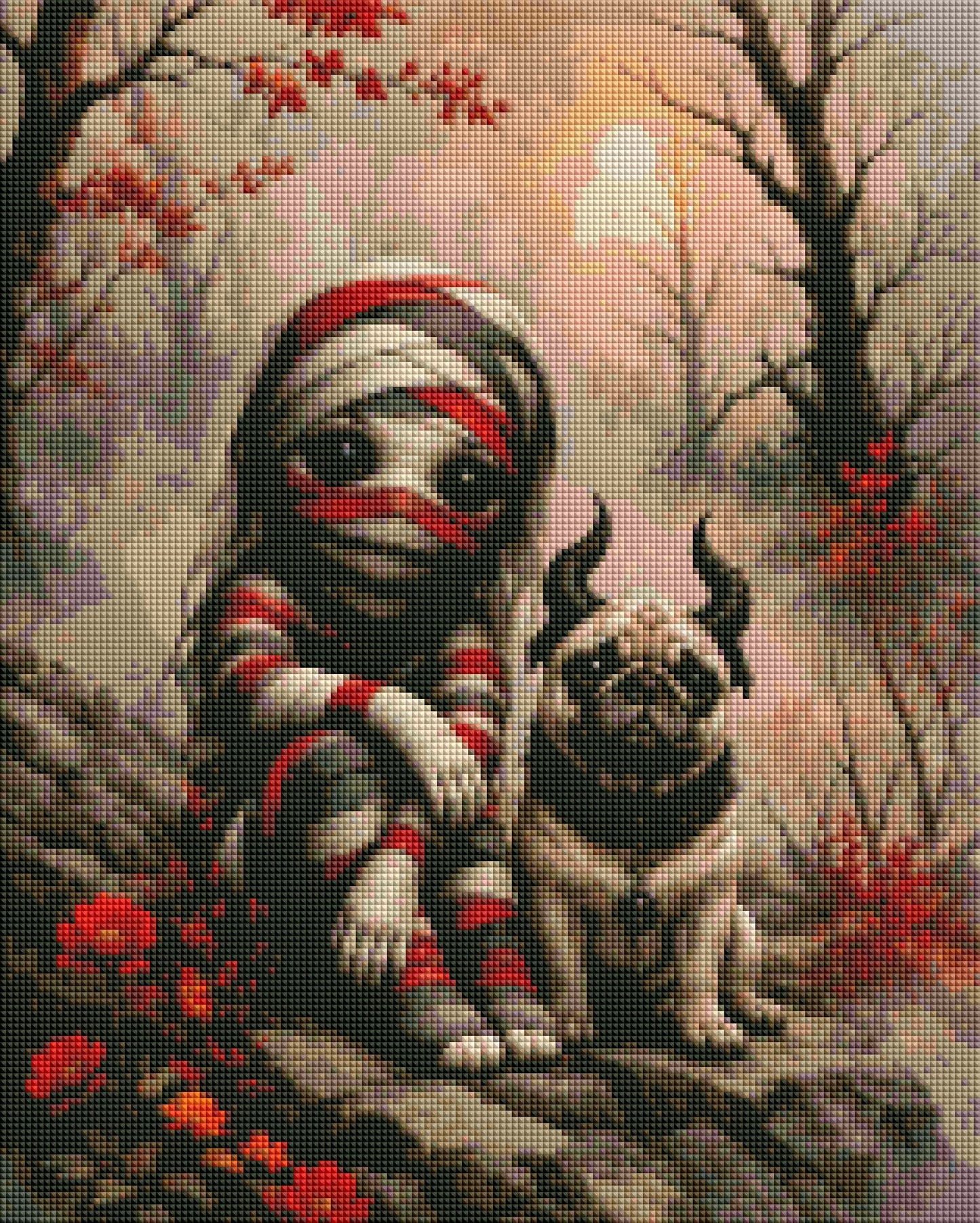 "Mummy`s little Monster" / Diamond Painting Bild / 40x50cm / 70 Farben inkl. 10 Sonderfarben / PP072