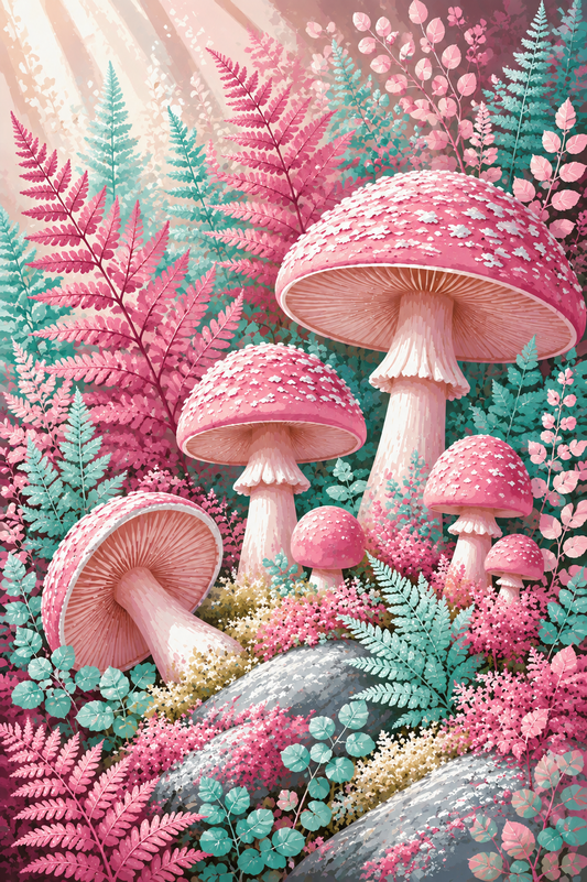 "Puderzuckerwald" / Diamond Painting Bild / 40x60cm / 65 Farben inkl. 10 Sonderfarben / PP081