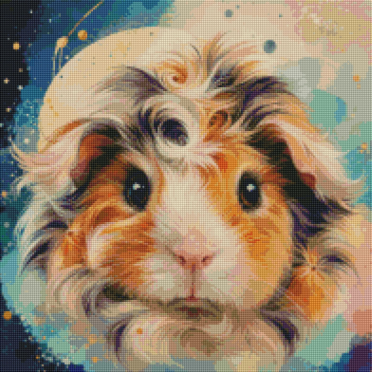 "Lucia Esmeralda" / Diamond Painting Bild / 50x50cm / 70 Farben inkl. 10 Sonderfarben / PP082