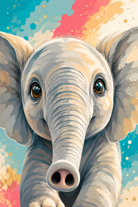 "Little cheeky one" / Diamond Painting Bild / 40x60cm / 60 Farben inkl. 10 Sonderfarben / PP084