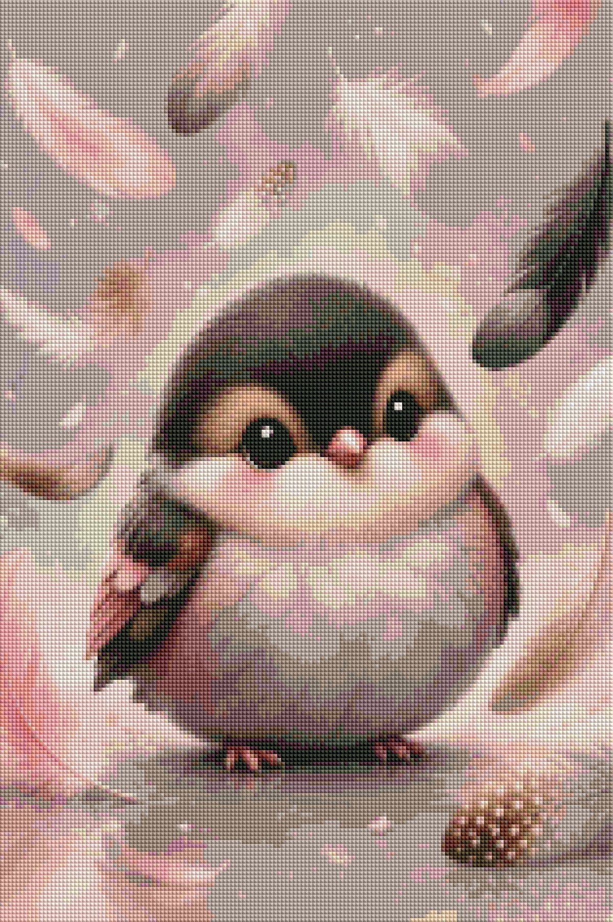 "Vögelchen in Pastell" / Diamond Painting Bild / 40x60cm / 60 Farben inkl. 10 Sonderfarben / PP087