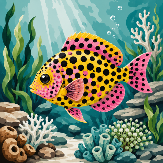 "Unterwasserwelt 1" / Diamond Painting Bild / 40x40cm / 70 Farben inkl. 6 Sonderfarben /  PP103
