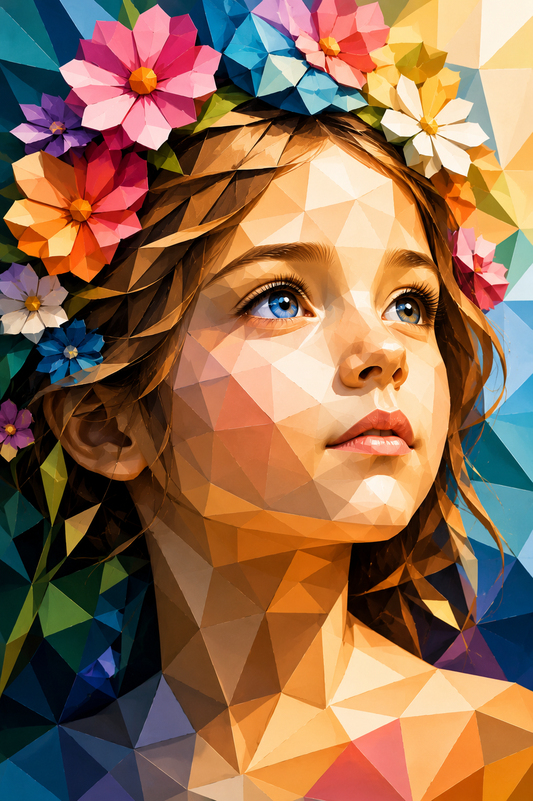 "Melancholie des Glücks" / Diamond Painting Bild / 40x60cm / 70 Farben inkl. 10 Sonderfarben /  PP107