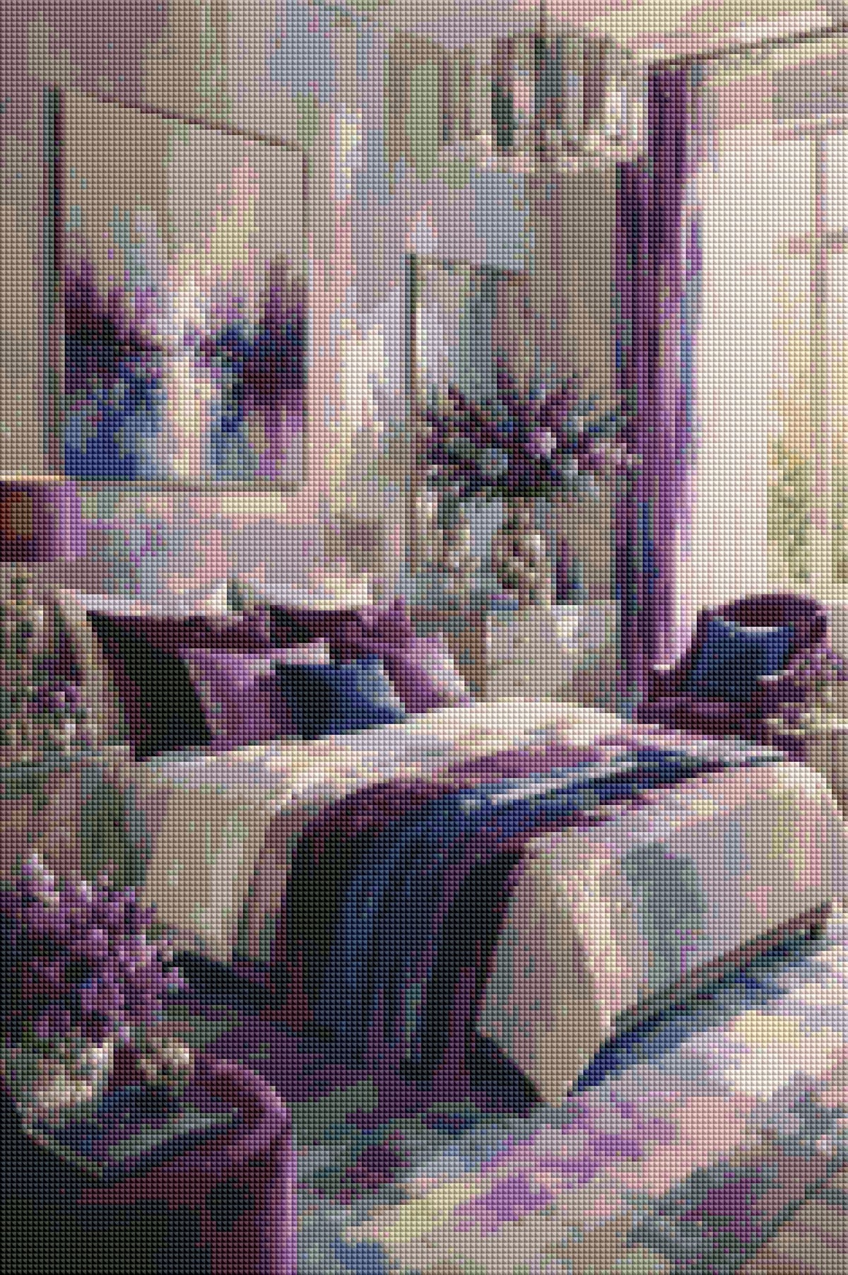 "Privat Room" / Diamond Painting Bild / 40x60cm / 70 Farben inkl. 10 Sonderfarben / PP116