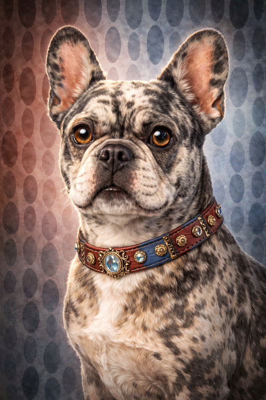 "French and Bully" / Diamond Painting Bild / 40x60cm / 70 Farben inkl. 10 Sonderfarben / PP122