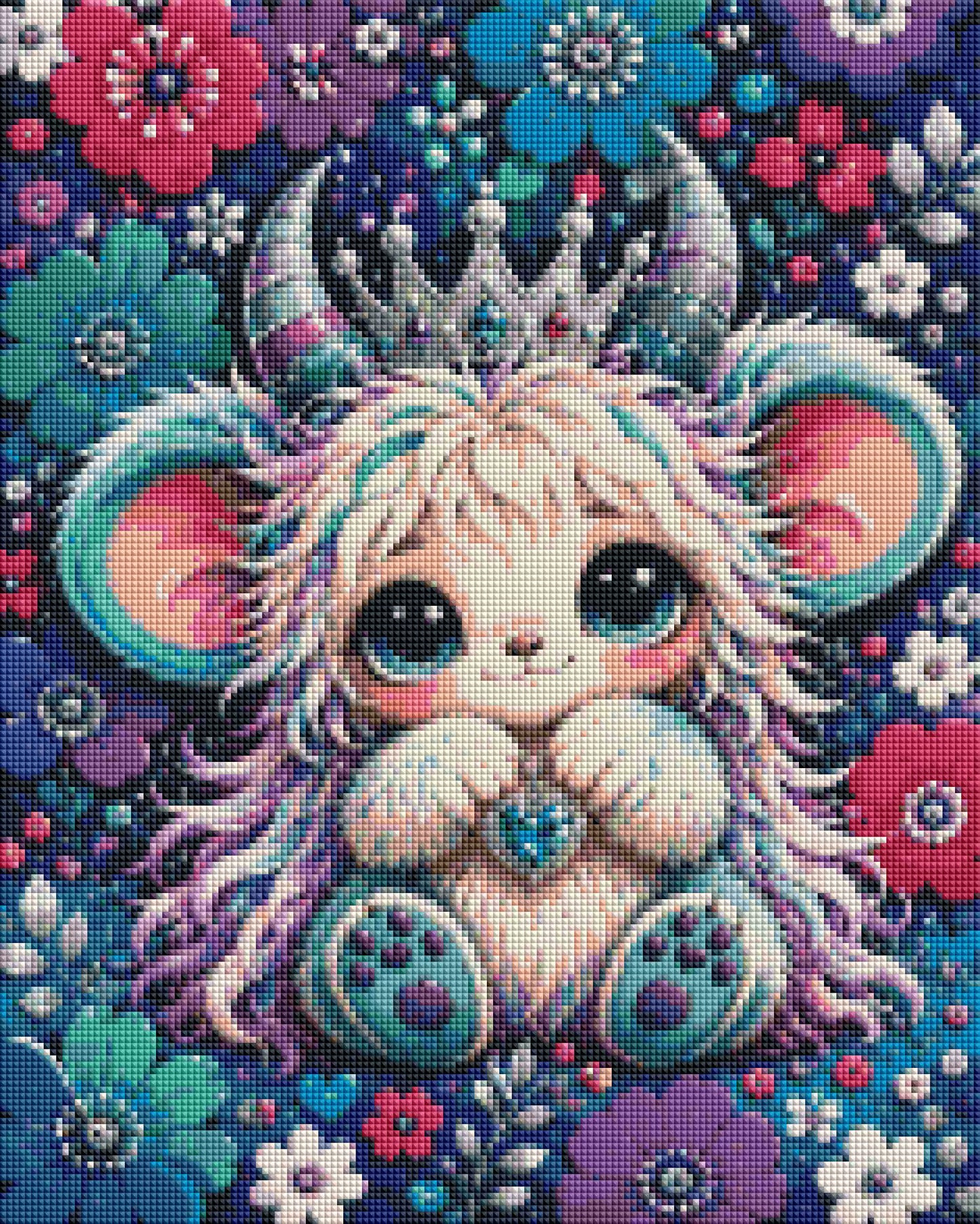 "Prinz Kullerauge" / Diamond Painting Bild / 40x50cm / 60 Farben inkl. 7 Sonderfarben / PP022