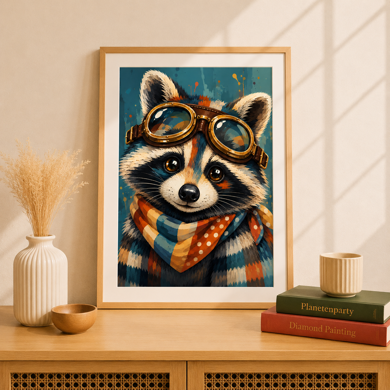 "Tommi, der Biker" / Diamond Painting Bild / 40x50cm / 70 Farben inkl. 10 Sonderfarben / PP025