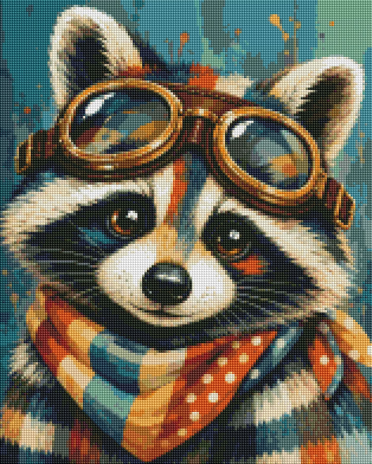 "Tommi, der Biker" / Diamond Painting Bild / 40x50cm / 70 Farben inkl. 10 Sonderfarben / PP025