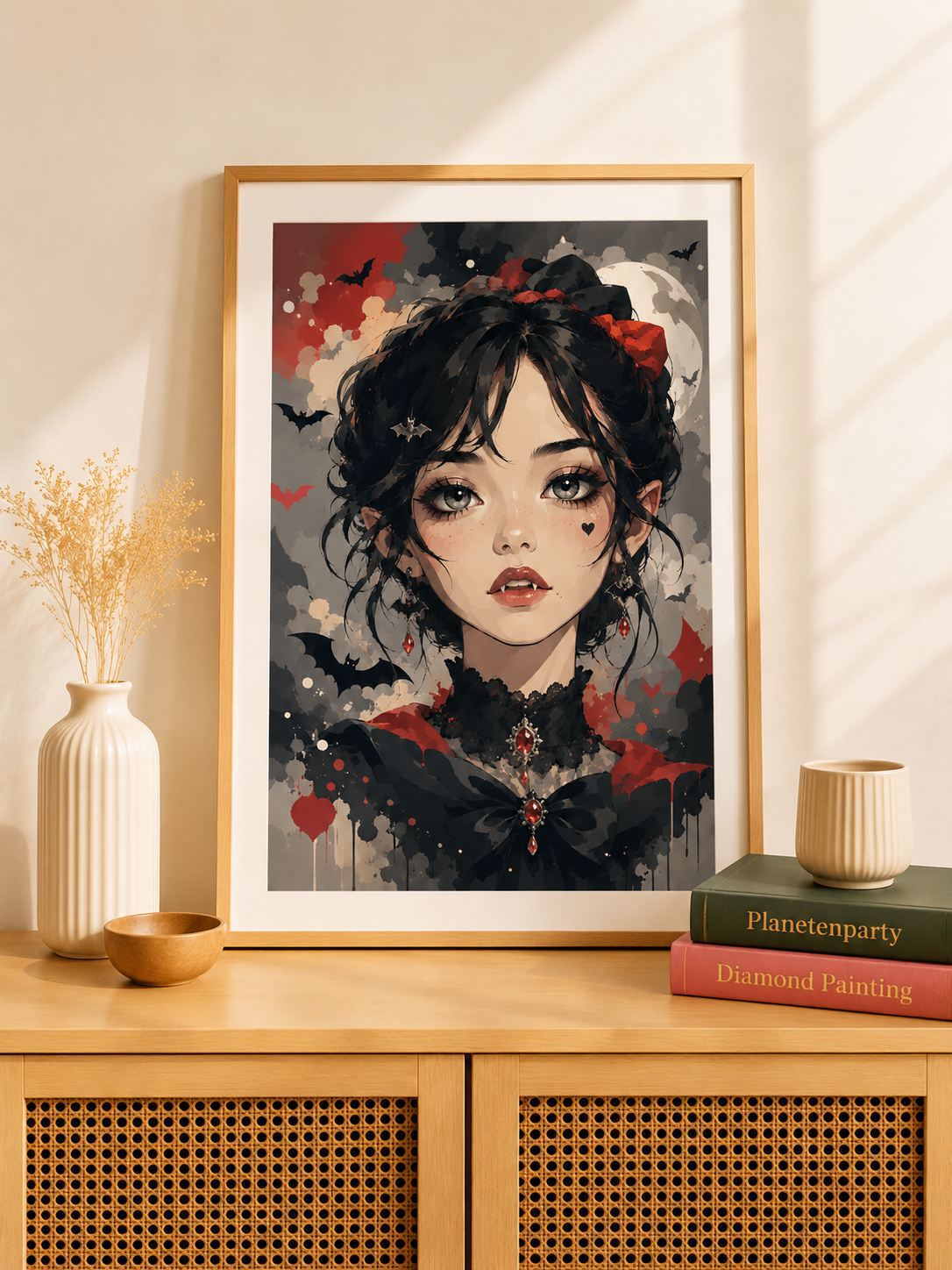 "Vampir" / Diamond Painting Bild / 40x60cm / 60 Farben inkl. 5 Sonderfarben / PP007
