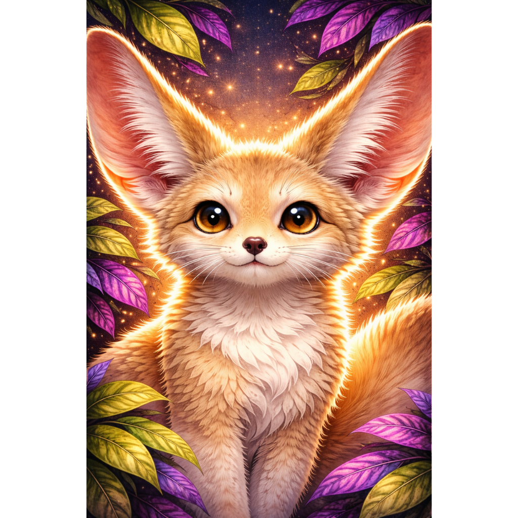 "Wüstenfuchs Ginger" / Diamond Painting Bild / 40x60cm / 60 Farben inkl. 5 Sonderfarben / PP005