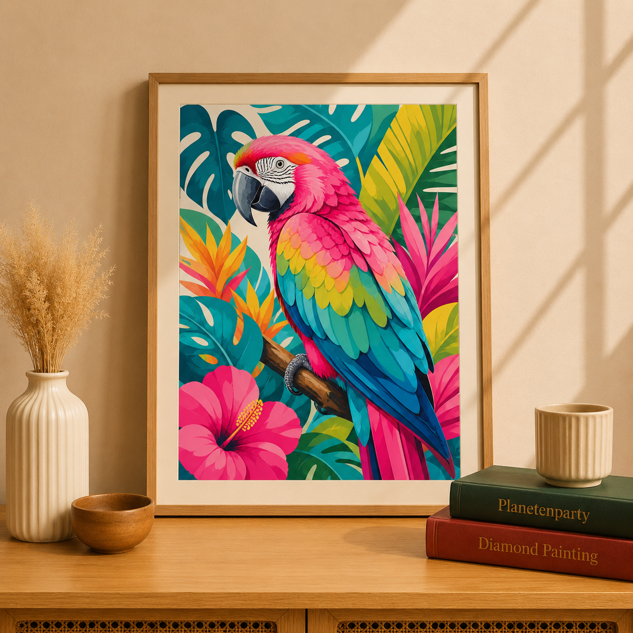 "Bird in Paradise" / Diamond Painting Bild / 40x50cm / 65 Farben inkl. 9 Sonderfarben / PP038