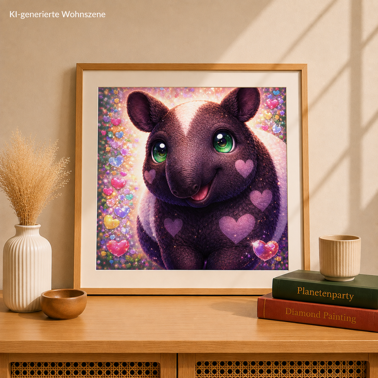 "Hannelore" / Diamond Painting Bild / 50x50cm / 80 Farben inkl. 10 Sonderfarben / PP027