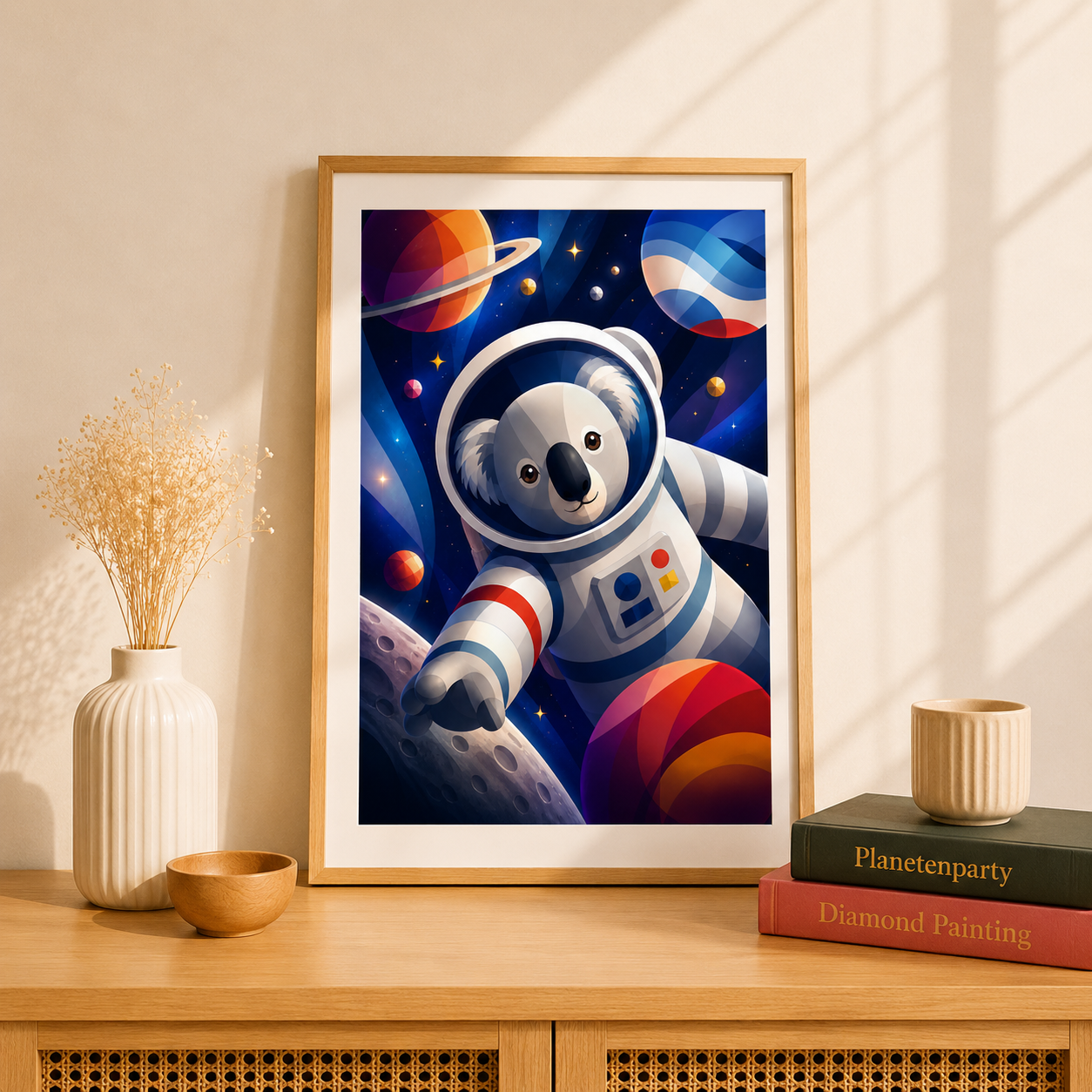 "Koalonaut" / Diamond Painting Bild / 30x40cm / 45 Farben inkl. 5 Sonderfarben / PP015